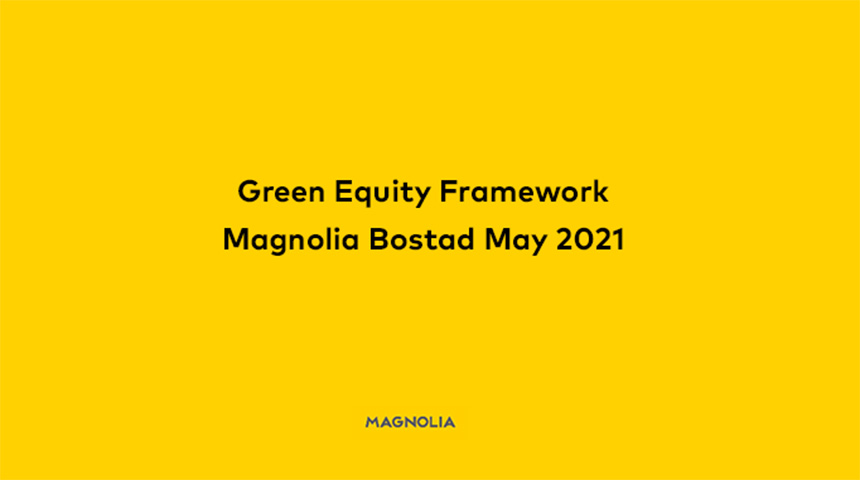 Magnolia Bostads aktier är klassificerade som gröna